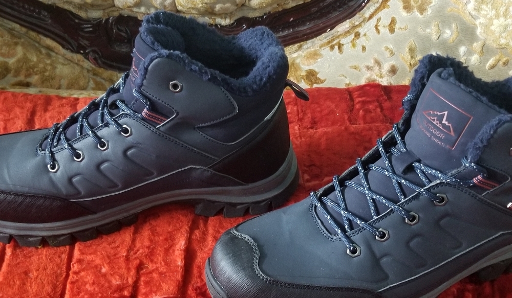 Men's winter outdoor mid waterproof hiking boots